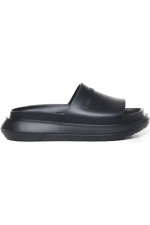 Emporio Armani Buty, Mężczyzna, Czarny, 41 EU, Bawełna, Klapki Cotton Elastane
