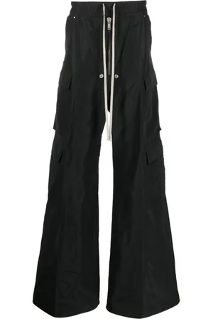 Rick Owens Spodnie, Mężczyzna, Czarny, L, Nylon, Trousers