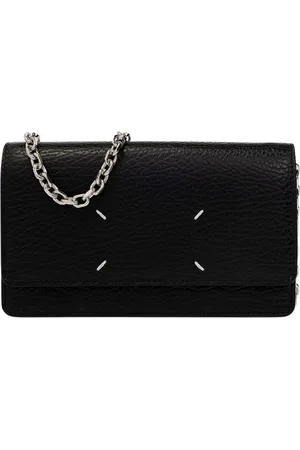Maison Margiela Akcesoria, Kobieta, Czarny, ONE SIZE, Skóra, Wallet on Chain