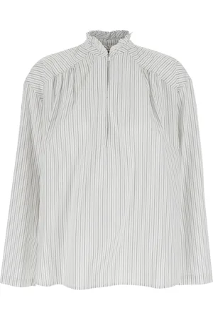 SEMICOUTURE Bluzki, Kobieta, Biały, XS, Bawełna, Fabrizia Biała Koszula