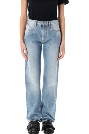 The Attico Jeansy, Kobieta, Niebieski, W28, Bawełna, Spodnie Jeansyowe Boyfriend Fit