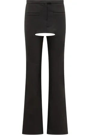 Courrèges Spodnie, Kobieta, Czarny, S, Wełna, Wełniane spodnie chaps