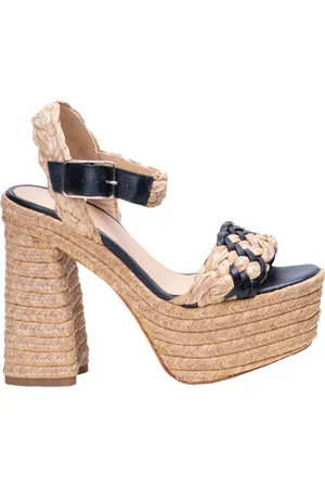 Castaner Buty, Kobieta, Beżowy, 39 EU, Skóra, Agnes Multicolor Platform Sandal