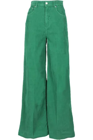 DEPARTMENT FIVE Jeansy, Kobieta, Zielony, W29, Eleganckie Spodnie Palazzo