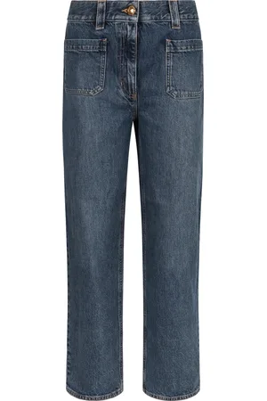 Elisabetta Franchi Jeansy, Kobieta, Niebieski, W27, Bawełna, Jeansyy boyfriend high-rise 100% bawełna