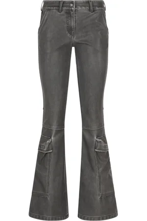 Diesel Jeansy, Kobieta, Szary, S, Bawełna, Flared Jeansy