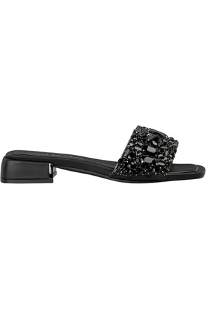 Alma en Pena Buty, Kobieta, Czarny, 36 EU, Sandały z koralikami