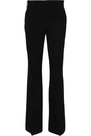 DRIES VAN NOTEN Spodnie, Kobieta, Czarny, S, Stylowe Tkane Spodnie