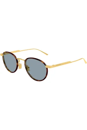 Bottega Veneta Akcesoria, unisex, Żółty, ONE SIZE, Okulary przeciwsłoneczne w stylu Windsor