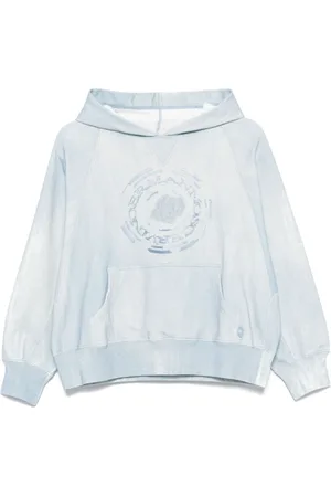 ERMANNO SCERVINO Bluzy, Kobieta, Niebieski, M, Bawełna, Błękitna Bluza Sky Sweatshirt Celeste Ss 25