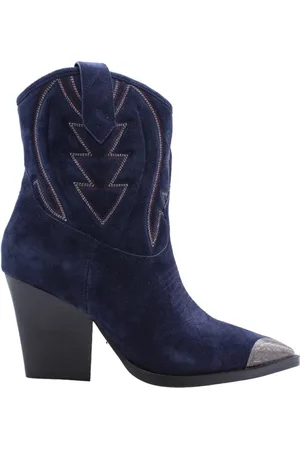 Lola Cruz Buty, Kobieta, Niebieski, 39 EU, Skóra, Kowbojki February