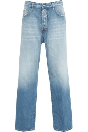 Dsquared2 Jeansy, Mężczyzna, Niebieski, S, Bawełna, Baggy Jeansy