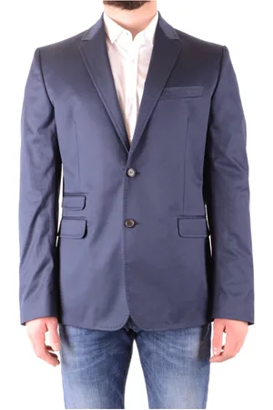 Dsquared2 Kurtki, Mężczyzna, Niebieski, L, Elegancka Fioletowa Marynarka do Biura