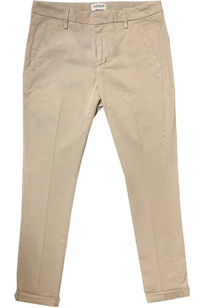 Dondup Jeansy, Mężczyzna, Beżowy, W30, Bawełna, Spodnie Gabardine Stretch