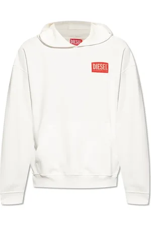Diesel Bluzy, Mężczyzna, Biały, S, Bawełna, Hoodie S-Boxt-Hood-S1