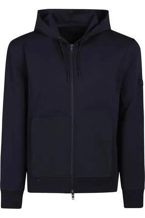 FAY Bluzy, Mężczyzna, Niebieski, M, Bawełna, Bluza rozpinana