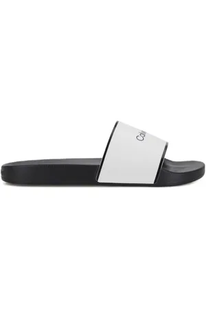 Calvin Klein Buty, Kobieta, Czarny, 37 EU, Gumowe Klapki Basenowe