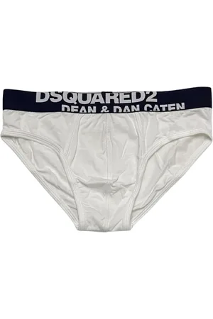 Dsquared2 Bielizna, Mężczyzna, Biały, M, Bawełna, Logo Intimate Slip