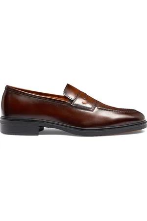 santoni Buty, Mężczyzna, brązowy, 40 1/2 EU, Zamsz, Easy Loafer