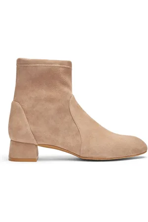 Stuart Weitzman Buty, Kobieta, Beżowy, 37 EU, Zamsz, Botki Skarpetkowe Grace