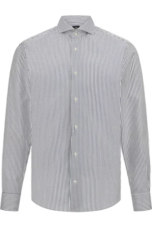 Boggi Milano Koszule, Mężczyzna, Niebieski, XL, Bawełna, Koszula Slim Fit Poplin