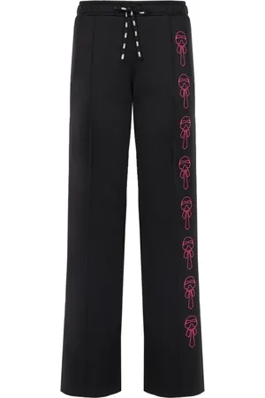 Fendi Spodnie, Kobieta, Czarny, 3XS, Karlito Fresh Printed Pants