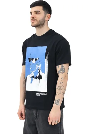 Karl Lagerfeld Koszulki, Mężczyzna, Czarny, M, Koszulki i Pola Czarne