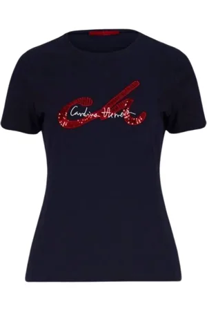 Carolina Herrera Koszulki, Kobieta, Niebieski, L, Bawełna, T-shirt