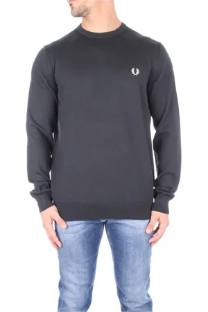 Fred Perry Bluzy, Mężczyzna, Zielony, L, Bawełna, Zielona Bluza z Logo
