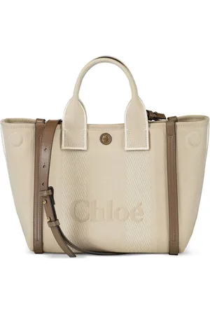 Chloé Torebki, Kobieta, Beżowy, ONE SIZE, Bawełna, Mała torba typu tote Carry