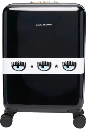 Chiara Ferragni Walizki, unisex, Czarny, ONE SIZE, Stylowy trolley z logo