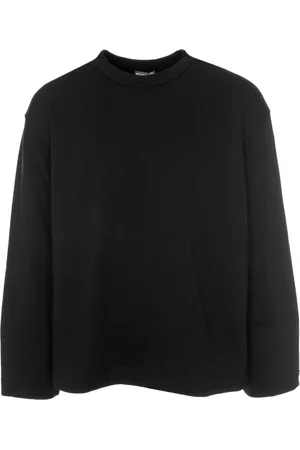 Diesel Bluzy, Mężczyzna, Czarny, L, Casualowa bluza dresowa z prążkowanymi detalami