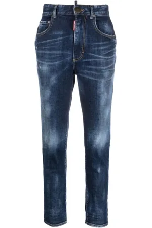 Dsquared2 Jeansy, Kobieta, Niebieski, S, Jeansyy Slim-fit
