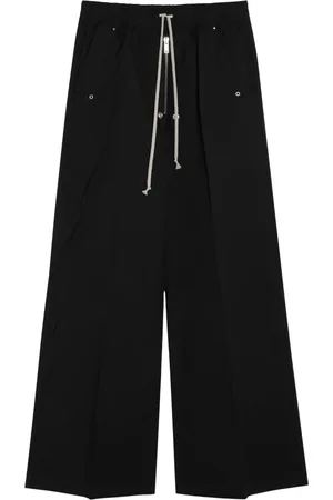 Rick Owens Spodnie, Mężczyzna, Czarny, L, Spodnie do biegania dla aktywnego trybu życia