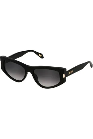 Roberto Cavalli Akcesoria, Kobieta, Czarny, ONE SIZE, Okulary Przeciwsłoneczne z Detalem Węża