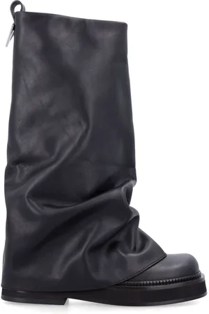 The Attico Buty, Kobieta, Czarny, 36 EU, Skóra, Botki Robin Combat