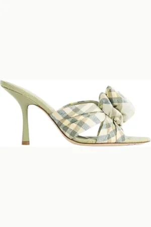 Burberry Buty, Kobieta, Beżowy, 36 EU, Bawełna, Czółenka z bawełny w kratę Rose Check