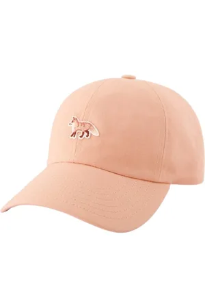 Maison Kitsuné Akcesoria, Kobieta, Różowy, ONE SIZE, Bawełniana Czapka Baby Fox - Różowa