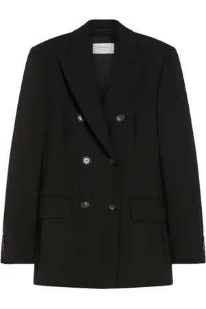 Sportmax Kurtki, Kobieta, Czarny, S, Wełna, Gelly Blazer