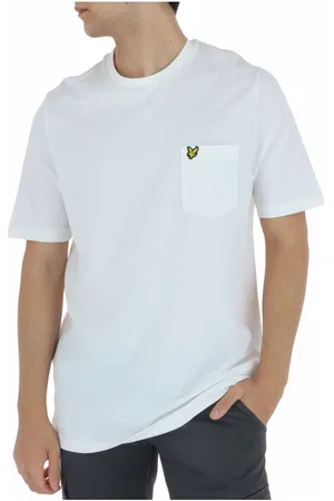 Lyle & Scott Koszulki, Mężczyzna, Biały, S, Bawełna, Klasyczna koszulka bawełniana