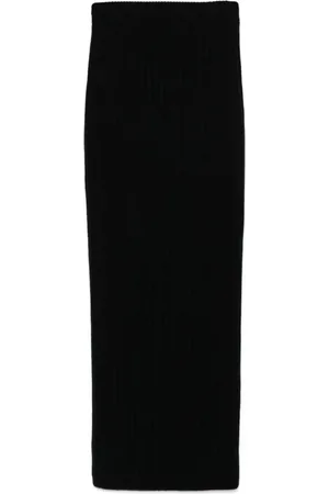Max Mara Spódnice, Kobieta, Czarny, M, Wełna, Spódnica Silk Elegance