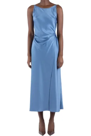 Acne Studios Sukienki, Kobieta, Niebieski, S, Niebieska Sukienka A20801