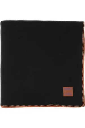 MARCELO BURLON Akcesoria, Mężczyzna, brązowy, ONE SIZE, Wełna, Wełniany szal-koc Rural Cross