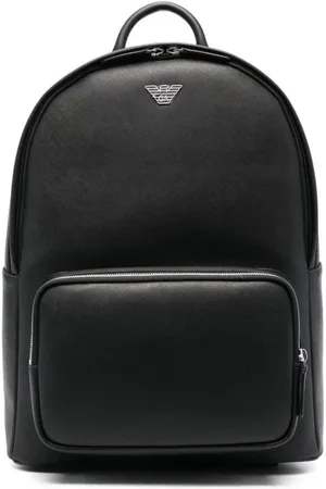Emporio Armani Torebki, Mężczyzna, Czarny, ONE SIZE, Skóra, Plecak