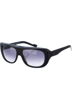 Courrèges Akcesoria, Kobieta, Czarny, ONE SIZE, Owalne Czarne Okulary Przeciwsłoneczne z Octanu