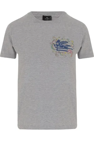 Etro Koszulki, Kobieta, Szary, S, Bawełna, T-Shirt