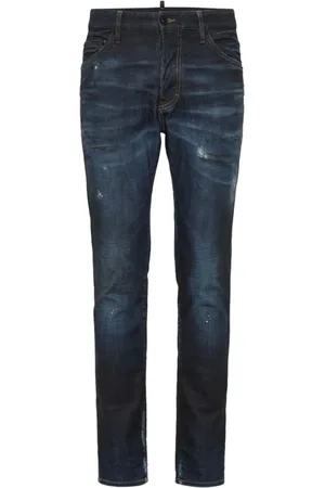 Dsquared2 Jeansy, Mężczyzna, Niebieski, M, Bawełna, Stylowe spodnie