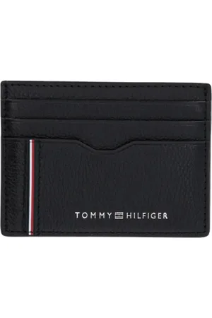 Tommy Hilfiger Akcesoria, Mężczyzna, Czarny, ONE SIZE, Męska Portmonetka Skórzana Wiosna/Lato