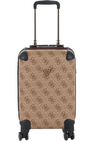 Guess Walizki, Kobieta, Beżowy, ONE SIZE, Elegancka torba podróżna z złotymi detalami