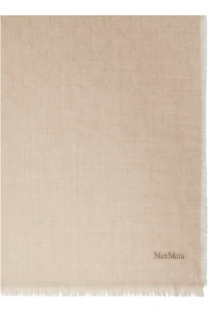 Max Mara Akcesoria, Kobieta, Beżowy, ONE SIZE, Wełna, Magiczny Szal